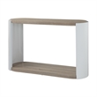 ACME Zoma Sofa Table in White High Gloss & Oak