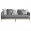 ACME Fernando Sofa w/5 Pillows in Gray Chenille & Champagne