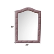 ACME Reggie Mirror in Pink Fabric