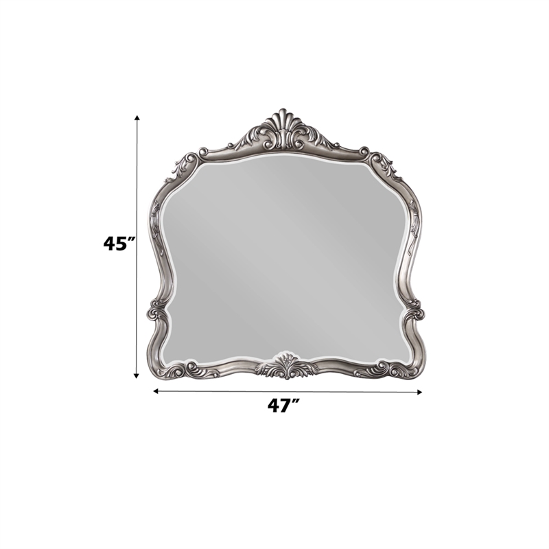 ACME Ariadne Mirror in Antique Platinum