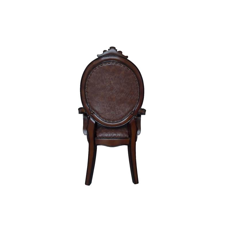 ACME Versailles  Arm Chair (Set-2) in Cherry