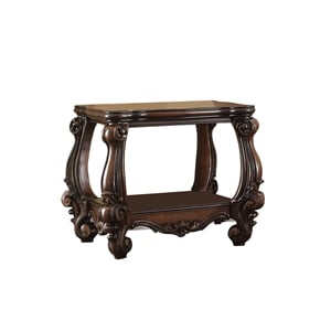 ACME Versailles End Table in Cherry Oak