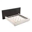 ACME Clayten Queen Bed in Beige Linen & Espresso