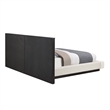 ACME Clayten Queen Bed in Beige Linen & Espresso