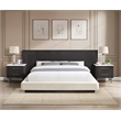 ACME Clayten Queen Bed in Beige Linen & Espresso