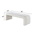 ACME Sandro Bench in Beige Boucle