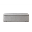 ACME Orane Bench with Storage in Gray Linen