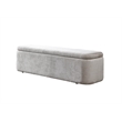 ACME Orane Bench with Storage in Gray Linen