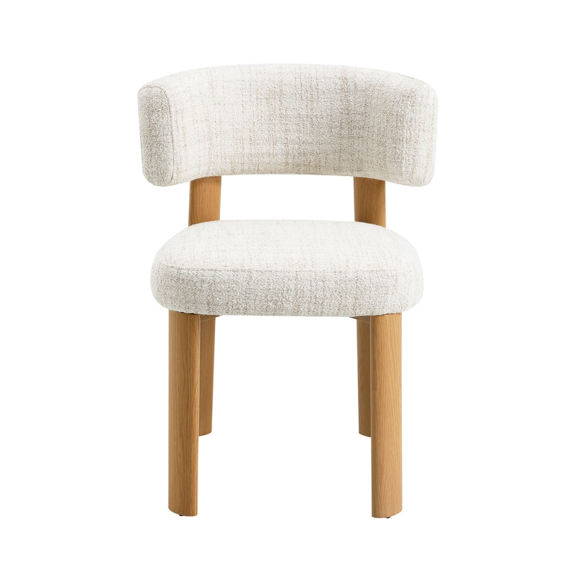 ACME Ogin Side Chair (Set-2) in Beige Chenille & Gray
