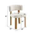 ACME Ogin Side Chair (Set-2) in Beige Chenille & Gray