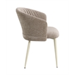 ACME Ogin Arm Chair (Set-2) in Dark Beige Chenille & Natual