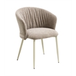 ACME Ogin Arm Chair (Set-2) in Dark Beige Chenille & Natual