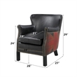 ACME Rowina Chair in Antique Slate Leather