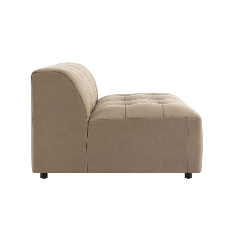 ACME Zoey Modular - Armless Chair in Latte Suede