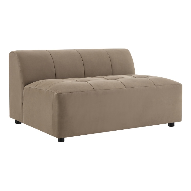 ACME Zoey Modular - Armless Chair in Latte Suede
