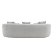 ACME Barasa Oversize Sofa with 5 Pillows in Gray Chenille