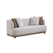 ACME Duncan Sofa with 4 Pillows in Beige Chenille