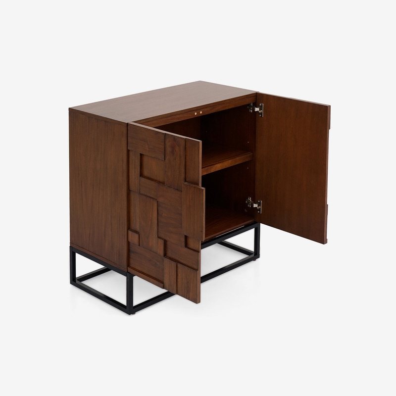 ACME Lora Cabinet in Walnut