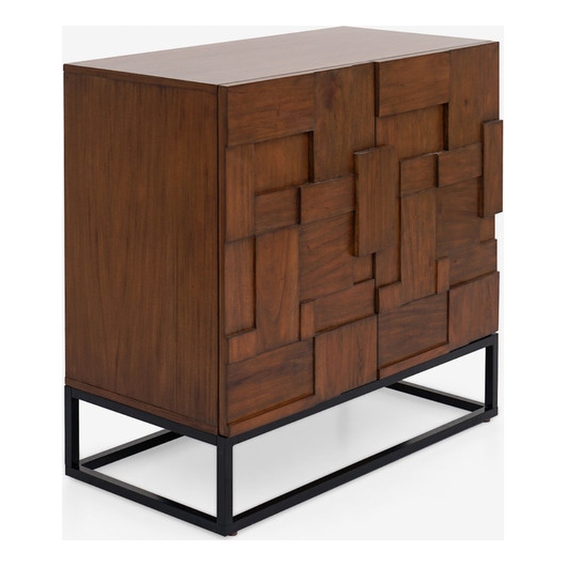 ACME Lora Cabinet in Walnut