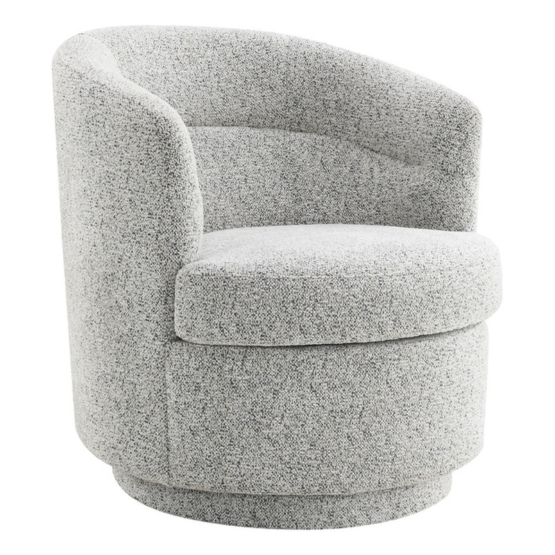 ACME Vedas Accent Chair w/Swivel  in Gray Chenille
