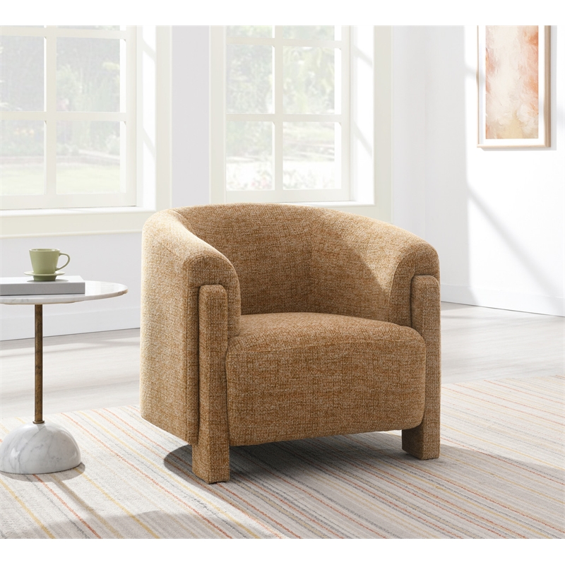 ACME Varsha Accent Chair in Orange Chenille