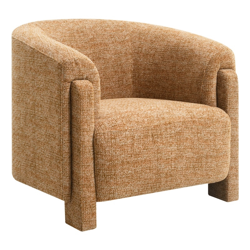 ACME Varsha Accent Chair in Orange Chenille