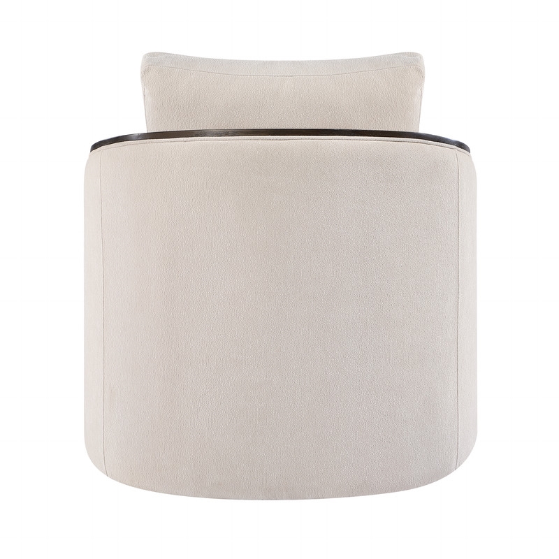 ACME Lenora Accent Chair w/Swivel  in Beige Chenille