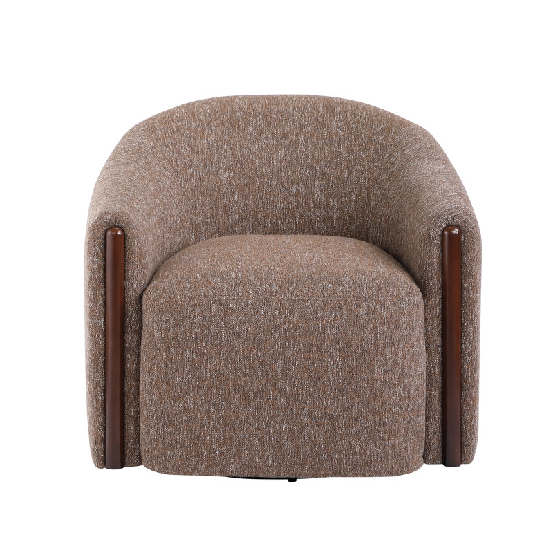 ACME Ballona Accent Chair w/Swivel  in Brown Chenille