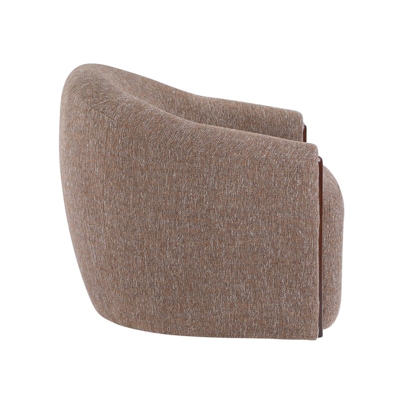 ACME Ballona Accent Chair w/Swivel  in Brown Chenille