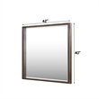 ACME Zoey Mirror in Brown Oak