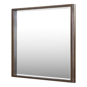 ACME Zoey Mirror in Brown Oak