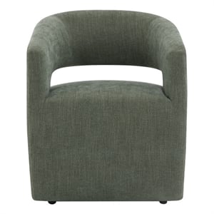 ACME Libni Arm Chair w/Casters in Green Linen