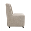 ACME Pules Side Chair w/Casters in Taupe Chenille