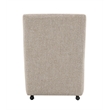 ACME Pules Side Chair w/Casters in Taupe Chenille