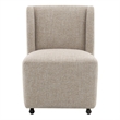 ACME Pules Side Chair w/Casters in Taupe Chenille