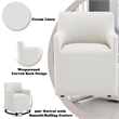 ACME Cafell Arm Chair w/Casters in Cream Linen