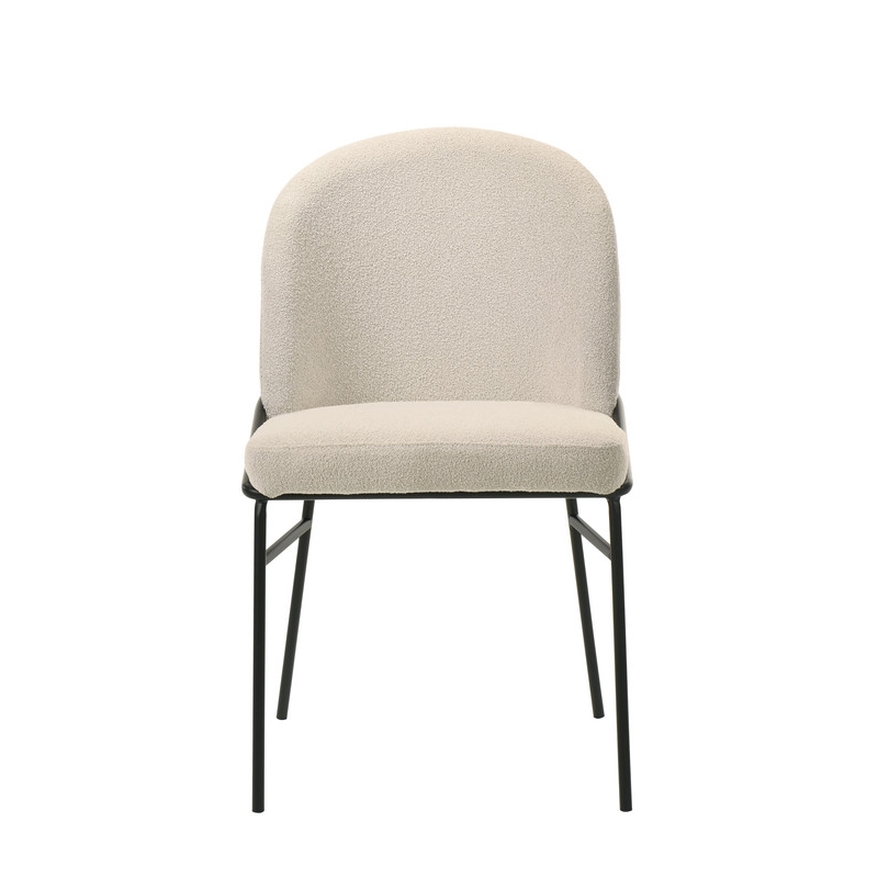ACME Lark Side Chair (Set-2) in Chenille & Black