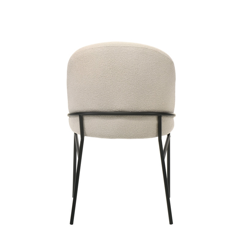 ACME Lark Side Chair (Set-2) in Chenille & Black
