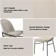 ACME Lark Side Chair (Set-2) in Chenille & Black