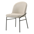 ACME Lark Side Chair (Set-2) in Chenille & Black