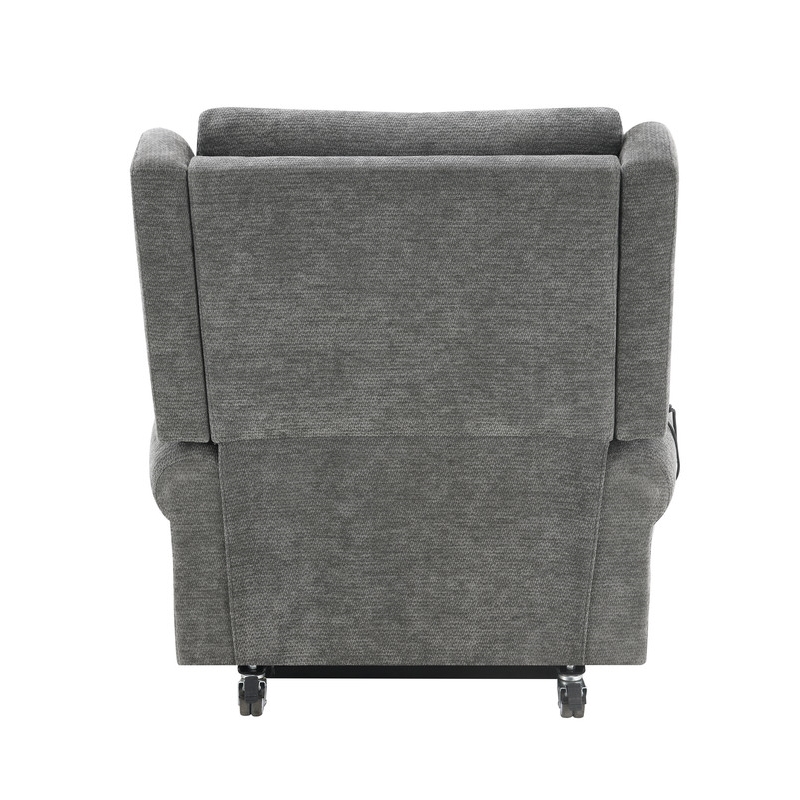 ACME Hyun Power Recliner w/Lift & Heating & Massage in Dark Gray Chenille