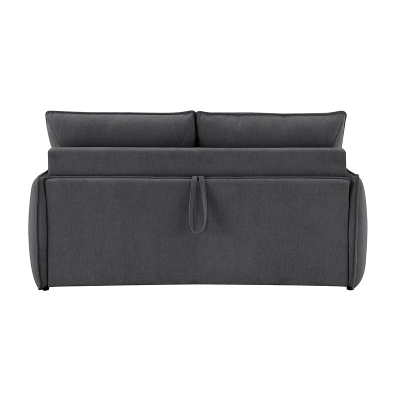 ACME Jinn Sofa w/Sleeper (Queen) in Elite Charcoal Chenille