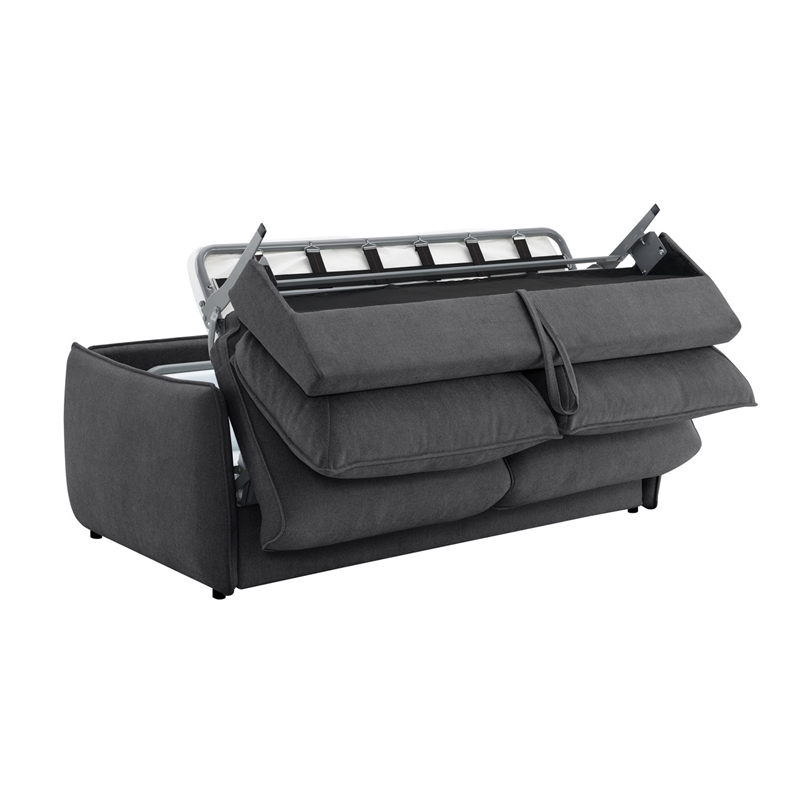 ACME Jinn Sofa w/Sleeper (Queen) in Elite Charcoal Chenille