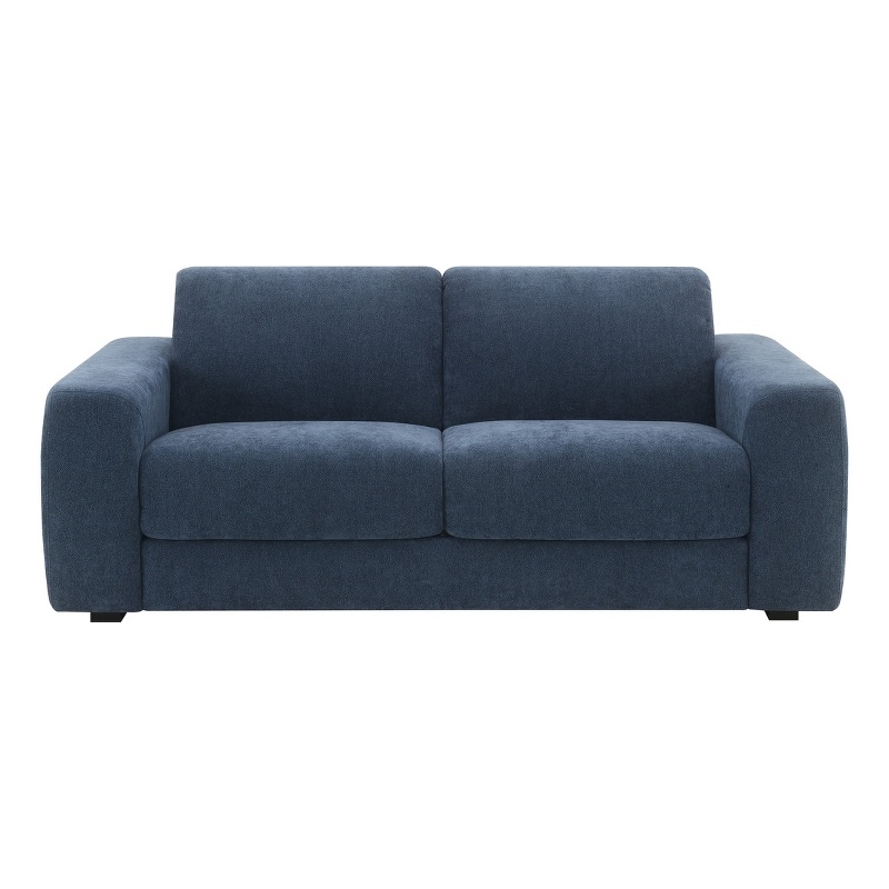 ACME Chesney Sofa w/Sleeper (Queen) in Dark Blue Chenille
