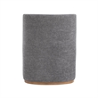ACME Cafell Arm Chair w/Casters  in Gray Linen & Wood Trim