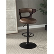 ACME Saba Adjustable Chair w/Swivel in Brown Top Grain Leather