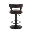 ACME Saba Adjustable Chair w/Swivel in Brown Top Grain Leather