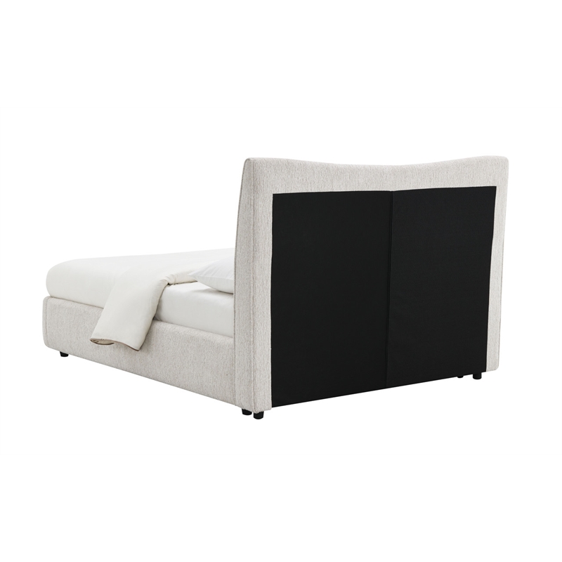 ACME Renee EK Bed in Aperol Beige Chenille