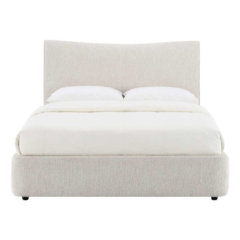 ACME Renee EK Bed in Aperol Beige Chenille