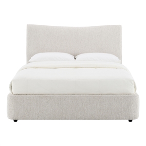ACME Renee EK Bed in Aperol Beige Chenille